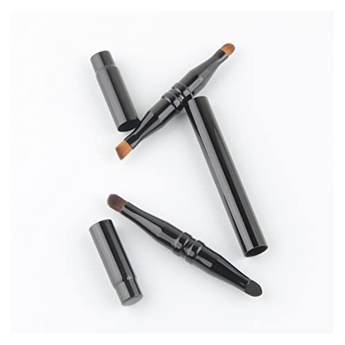 Aqxyxsw 1pc 4-Ended Aluminium Multifunktionale Lippen-Make-up-Pinsel Lidschatten-Augenbrauen-Mischpinsel Make-up-Tool Professional 4 Verwendungen lingli(Color:Black 4 in 1) von Aqxyxsw