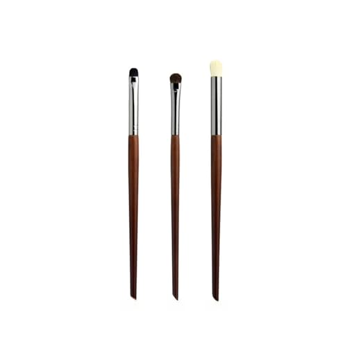Aqxyxsw 3 teile/satz Professionelle Augen Make-Up Pinsel Lidschatten Schminken Highlighter Falten Augenbrauen Detail Smoky Augen Pinsel Tierhaar lingli(Color:07 08 09) von Aqxyxsw
