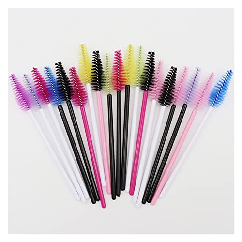 Aqxyxsw 500 Stück Einweg-Augenbrauenbürste Wassertropfenform Nylon Material Wimpern Make-up Pinsel Wimpernverlängerung Werkzeuge Mascara Zauberstäbe lingli(Color:Multi-color) von Aqxyxsw