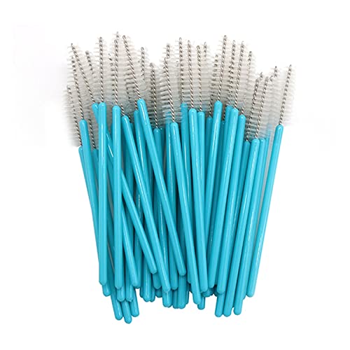 Aqxyxsw 9 Farben-Verfassungs-Bürsten 1000Pcs/lot Wegwerfwimpern-Bürsten-Peitschen-Verlängerungs-Mascara-Applikator-Zauberstab-Augen-Lippenkosmetik-Bürste lingli(Color:A2) von Aqxyxsw