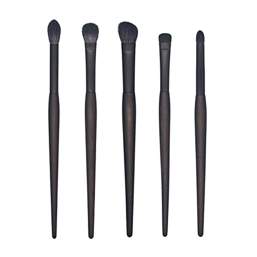 Aqxyxsw Professionelles handgefertigtes Make-up-Pinsel-Set 5-teiliges weiches Ziegenhaar-Lidschatten-Mischpinsel-Ebenholz-Make-up-Pinsel-Kit lingli Aqxyxsw Professionelles handgefertigtes Make-up-Pinsel-Set 5-teiliges weiches Ziegenhaar-Lidschatten-Mischpinsel-Ebenholz-Make-up-Pinsel-Kit lingli von Aqxyxsw