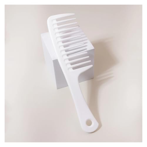GUYTRM Glatte Haarpflege, breiter Zahnkamm, 1/5 Stück, ABS-Material, einfacher Griff, langlebig, großer Haarkamm for Männer und Frauen lingli(ZHaoJHDDaoshu-Bai) von Aqxyxsw