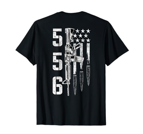 AR15 Gewehr 2. Änderung 556 - Ar-15 Geschenke Männer Frauen (ZURÜCK) T-Shirt von Ar-15 American Flag - Ar15 Rifle Sling Gift Gun
