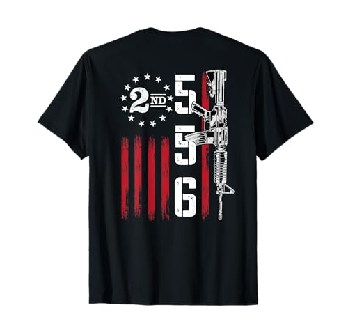 AR15 Gewehr 2nd Amendment 556 – Ar-15 Geschenke Männer Frauen (Rückseite) T-Shirt von Ar-15 American Flag - Ar15 Rifle Sling Gift Gun