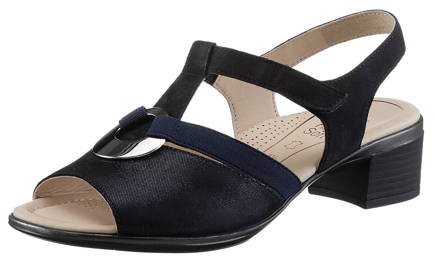 Ara LUGANO Sandalette, Sommerschuh, Sandale, Blockabsatz, in Schuhweite H (sehr weit) von Ara
