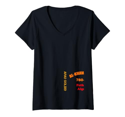 Damen Al-Khawarizmi Vater von Algebra Algorithmi T-Shirt mit V-Ausschnitt von Arab Golden Age Islam Muslim Scholars
