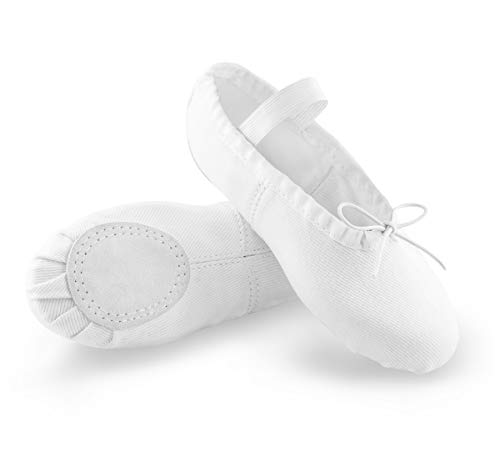 Arabesque Balletschuhe Ballettschläppchen Tanzschuhe für Kinder und Erwachsene Damen Cinderella (Weiß, 26 EU) von Arabesque