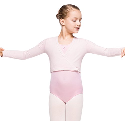 Arabesque Langarm Mädchen Ballettjacke Wickeljacke Bolero, 2005 (98/104, Rosa) von Arabesque