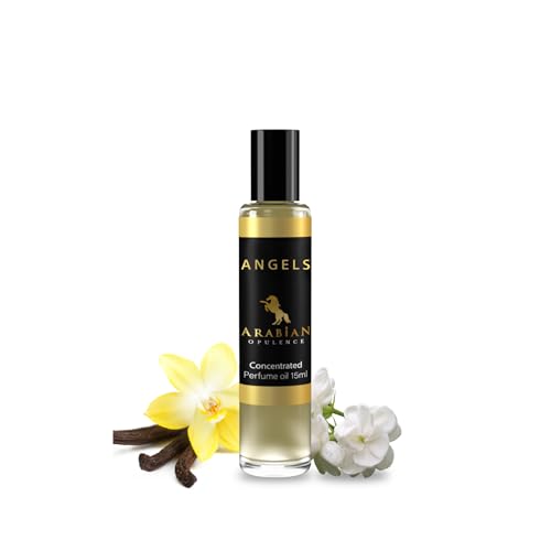 Arabian Opulence FR27 ANGELS Roll-on Parfümöl | Konzentriertes Parfüm-Körperöl | Lang anhaltendes Parfüm auf Ölbasis für Frauen | Reisegröße Alkoholfreies Parfümöl-Fläschchen (15ml) von Arabian Opulence