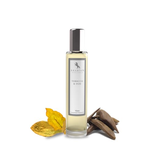 Arabian Opulence FR276 TOBACCO & OUD Roll-on Parfümöl | Konzentriertes Parfüm-Körperöl | Lang anhaltendes Parfüm auf Ölbasis für Männer und Frauen | Reisegröße Alkoholfreies Parfümöl-Fläschchen (15ml) von Arabian Opulence