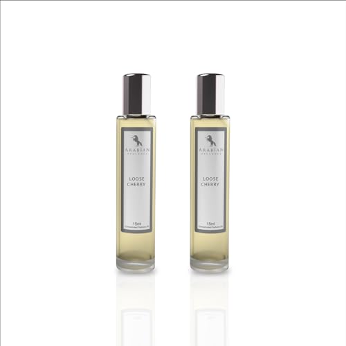 Arabian Opulence FR313 Loose Cherry Roll-on Parfümöl | Konzentriertes Parfüm Körperöl | Langanhaltendes Parfüm auf Ölbasis für Männer und Frauen | Reisegröße Alkoholfreies Parfümöl (15ml, 2er-Pack) von Arabian Opulence