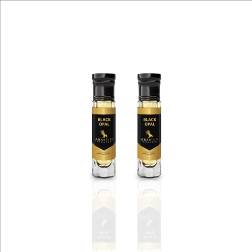 Arabian Opulence FR49 BLACK OPAL Roll-on Parfümöl | Konzentriertes Duftkörperöl | Langanhaltendes ölbasiertes Parfüm für Frauen | Reisegröße alkoholfreies sanftes Parfümöl fläschchen (6ml, 2er-Pack) von Arabian Opulence