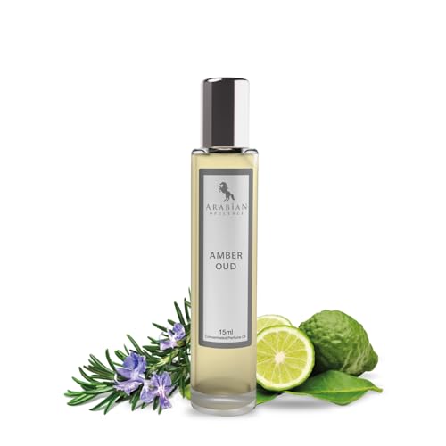Arabian Opulence FR5 AMBER OUD Roll-on Parfümöl | Konzentriertes Parfüm Körperöl | Langanhaltendes Parfüm auf Ölbasis für Männer und Frauen | Reisegröße Alkoholfreies Parfümöl Flasche (15ml) von Arabian Opulence