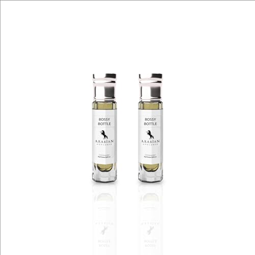 Arabian Opulence FR51 BOSSY BOTTLE Roll-on Parfümöl | Konzentriertes Parfüm Körperöl | Langanhaltendes Parfüm auf Ölbasis für Männer | Reisegröße Alkoholfreies Parfümöl Flasche (6ml, 2er-Pack) von Arabian Opulence
