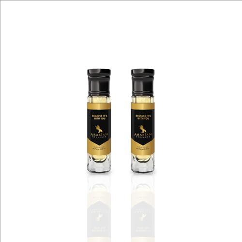 Arabian Opulence FR57 BECAUSE IT`S WITH YOU Roll-on Parfümöl | Konzentriertes Parfüm Körperöl | Langanhaltendes Parfüm auf Ölbasis für Frauen | Reisegröße Flasche Alkoholfrei (6ml, 2er-Pack) von Arabian Opulence