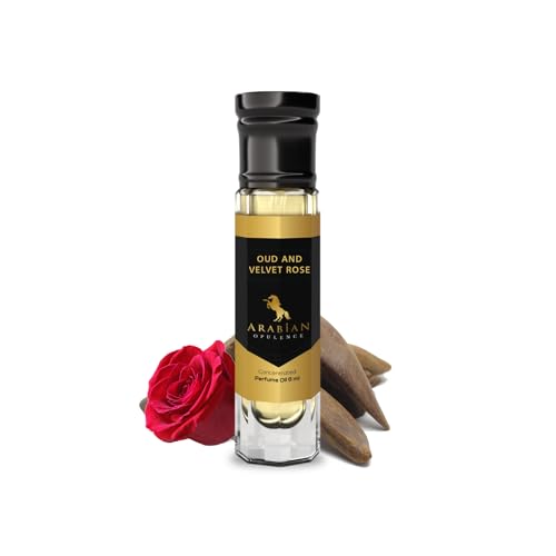 Arabian Opulence FR288 OUD AND VELVET ROSE Roll-on Parfümöl | Konzentriertes Parfüm Körperöl | Langanhaltendes Parfüm auf Ölbasis für Frauen | Reisegröße Alkoholfreies weiches Parfümöl Flasche (6ml) von Arabian Opulence