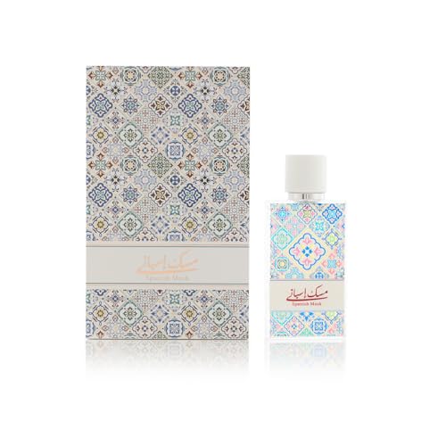 Arabian Oud Spanish Musk Eau de Parfum 50 ml Spray für Damen & Herren | Unisex| Neroli, Jasmin, Pfirsich, Weißer Moschus, Trockener Amber | Blumiger, Fruchtiger, Moschus- und Amberduft von Arabian Oud