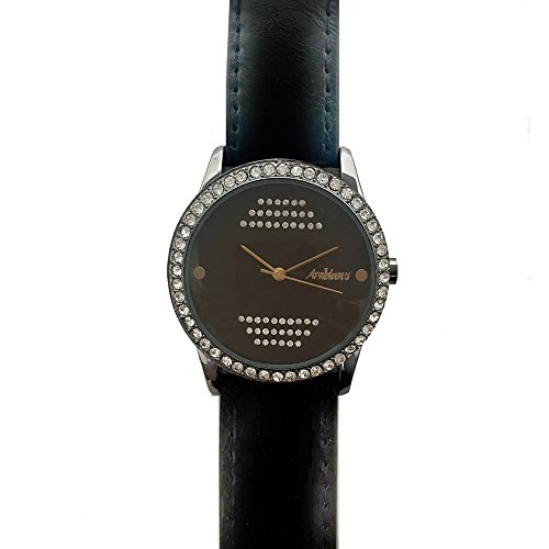 Arabians Herren Analog Quarz Uhr mit Leder Armband DBA2087LB von Arabians