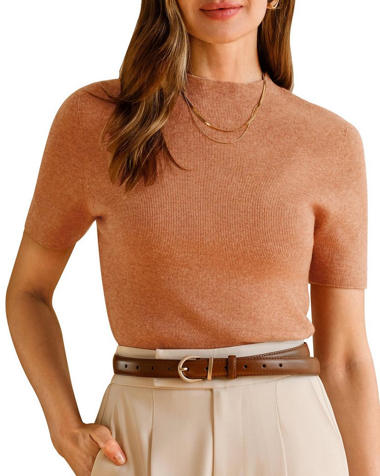 Arach&Cloz Kurzarmpullover Arach&Cloz Damen Pullover Wolle Blended Seamless Tops Kurzarm 5%Wolle 28%Anti-Pilling-Acryl 18%Viskose 20%Nylon 29%PBT Arach&Cloz Kurzarmpullover Arach&Cloz Damen Pullover Wolle Blended Seamless Tops Kurzarm 5%Wolle 28%Anti-Pilling-Acryl 18%Viskose 20%Nylon 29%PBT von Arach&Cloz
