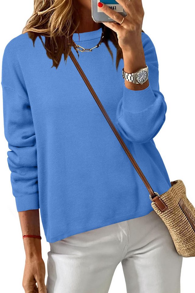 Arach&Cloz Longpullover Arach&Cloz Damen Pullover 100% Baumwolle Rundhalspullover Sweatshirts Freizeit entspannte Passform Strickpullover Weihnachtspullover Tops Arach&Cloz Longpullover Arach&Cloz Damen Pullover 100% Baumwolle Rundhalspullover Sweatshirts Freizeit entspannte Passform Strickpullover Weihnachtspullover Tops von Arach&Cloz