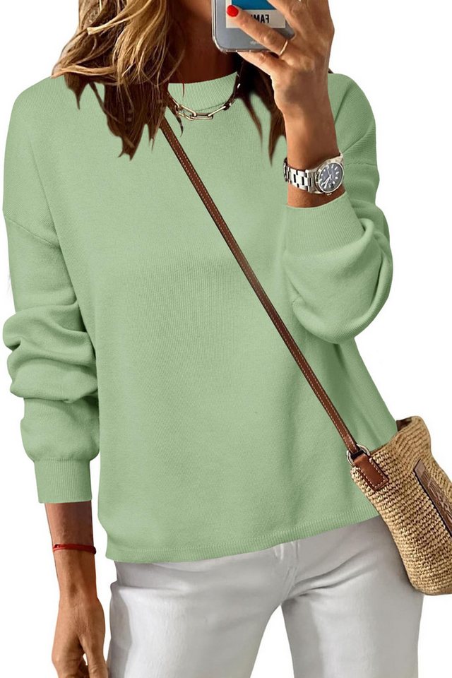 Arach&Cloz Longpullover Arach&Cloz Damen Pullover 100% Baumwolle Rundhalspullover Sweatshirts Freizeit entspannte Passform Strickpullover Weihnachtspullover Tops Arach&Cloz Longpullover Arach&Cloz Damen Pullover 100% Baumwolle Rundhalspullover Sweatshirts Freizeit entspannte Passform Strickpullover Weihnachtspullover Tops von Arach&Cloz