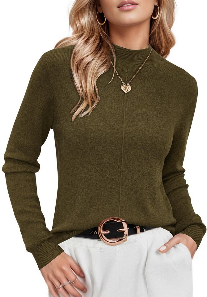 Arach&Cloz Strickpullover Damen Wollpullover Langarm Winter Pullover Oberteile Herbst Winter Oberteile für Damen von Arach&Cloz