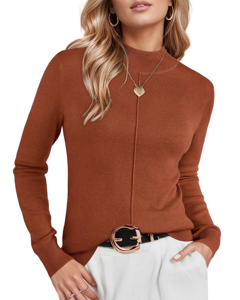 Arach&Cloz Strickpullover Damen Wollpullover Langarm Winter Pullover Oberteile Herbst Winter Oberteile für Damen von Arach&Cloz