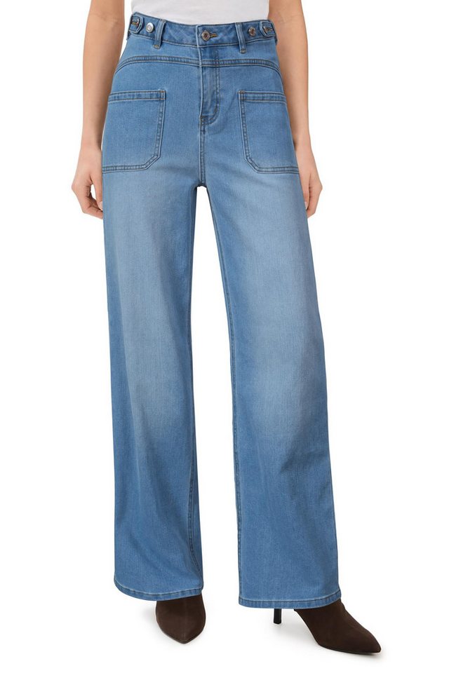 Arach&Cloz Taillenjeans Arach&Cloz Damen Jeans hohe Taille Palazzohose Relaxhose Gerade Jeans Knöpfe Stretch-Jeans Slouchy Jeans verstellbare Taille Weite Jeans Arach&Cloz Taillenjeans Arach&Cloz Damen Jeans hohe Taille Palazzohose Relaxhose Gerade Jeans Knöpfe Stretch-Jeans Slouchy Jeans verstellbare Taille Weite Jeans von Arach&Cloz