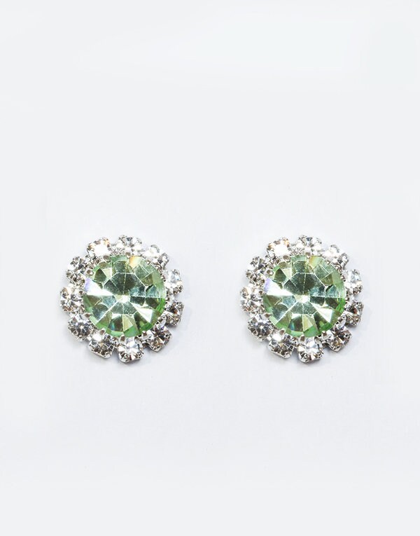 Apfel Grün Swarovski Ohrstecker, Hellgrüne Ohrringe, Braut Brautjungfer Geschenk, Runde Grüne Schmuck Apfel Grün Swarovski Ohrstecker, Hellgrüne Ohrringe, Braut Brautjungfer Geschenk, Runde Grüne Schmuck von AramintaLandale