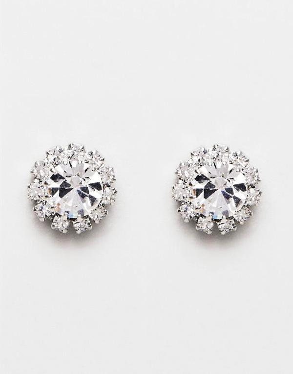 Klare Kristall Swarovski Ohrstecker, Braut Ohrringe, Brautjungfer Geschenk, Runde Halo Schmuck, Silber Ohrringe Klare Kristall Swarovski Ohrstecker, Braut Ohrringe, Brautjungfer Geschenk, Runde Halo Schmuck, Silber Ohrringe von AramintaLandale