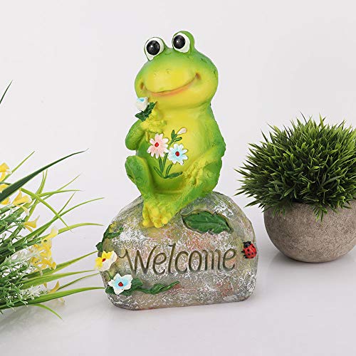 Gartentier-Frosch-Harz-Ornament-Modell-Statue für Hof-Teich-Rasen-Dekor von Aramox