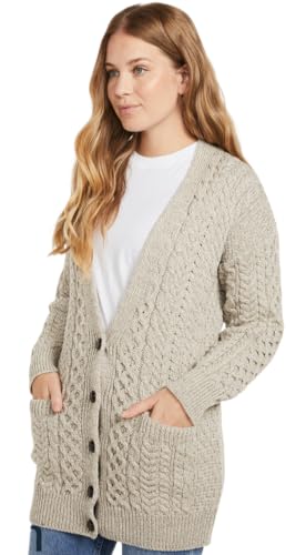 Aran Woollen Mills Irland Freund Cardigan aus 100% superweicher Merinowolle von Aran Woollen Mills
