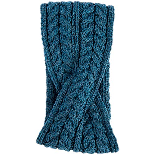 Aran Woollen Mills Stirnband, superweich, Merinowolle (Irish sea) von Aran Woollen Mills