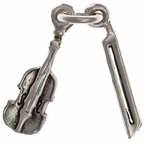 Geige mit beweglichem Bogen Anhänger Silber 925 Violine von Aranato