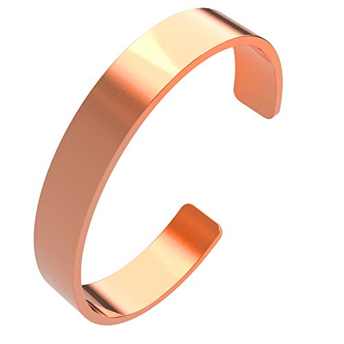 Kupferarmband 10mm Natur Armspange massiv Kupfer ohne Magnet – Schlichtes Design Armreif Kupferarmband 10mm Natur Armspange massiv Kupfer ohne Magnet – Schlichtes Design Armreif von Aranato