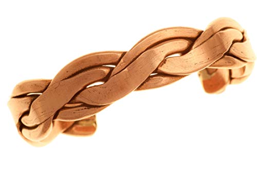 Kupferarmband Herren schwer und stabil Kupfer ohne Magnete Armreif von Aranato