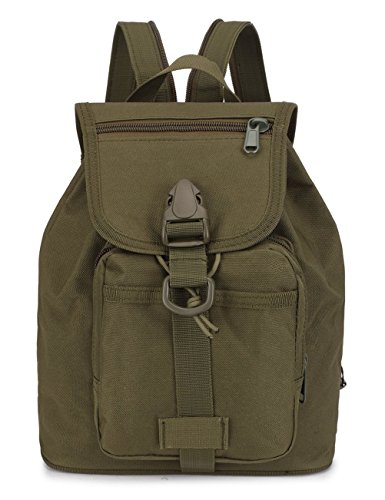 Aranticy Rucksack Damen Herren Klein Daypack Taktisch Rucksäcke Vintage Tagesrucksack Schulrucksack Reiserucksack Schultasche Jungen Mädchen Schulterpackung für Uni Büro&Alltag von Aranticy