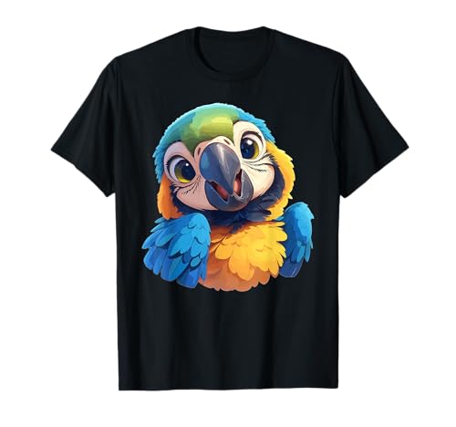 Aras Ara T-Shirt - Schwarz, S - Klassisch, Kurzarm, Unisex-Kinder von Aras Ara Tier Shop