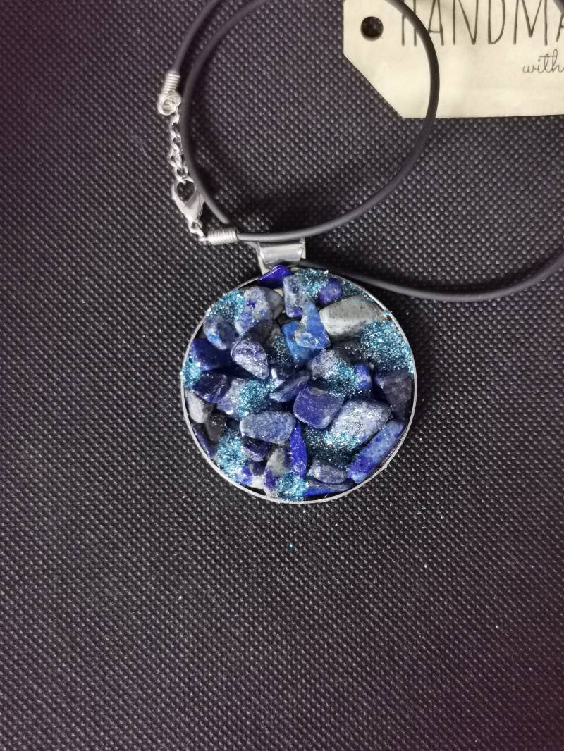 Kette Mit Anhänger [343A] Diy - Steinen/Halbedelsteinen Unikat von Araxya