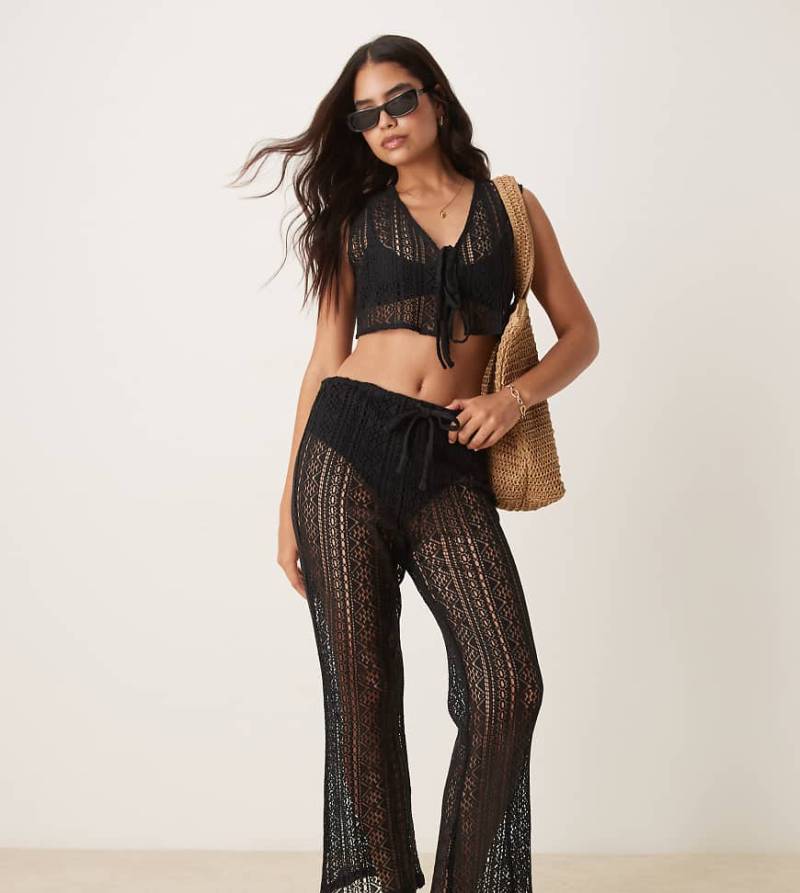 Aray - Strandhose aus Spitze in Schwarz, Kombiteil von Aray