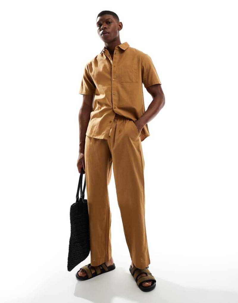 Aray - Strandhose in Taupe mit Kordelzug, Kombiteil-Neutral von Aray