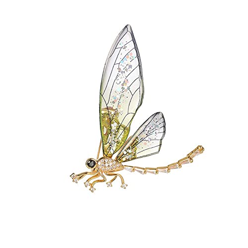 Koreanische Schmetterling Pins Süße Vintage Rucksack Dekoration Tier Schmetterling Kragen Pins Libelle Tier Abzeichen Pin (Size : E) von Arazi