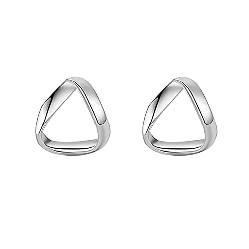 Ohrringe Sterling Silber Dreieck Ohrringe Einfache geometrische Dreieck Sterling Silber Ohrstecker Exquisiter Schmuck Ohrringe for Frauen von Arazi