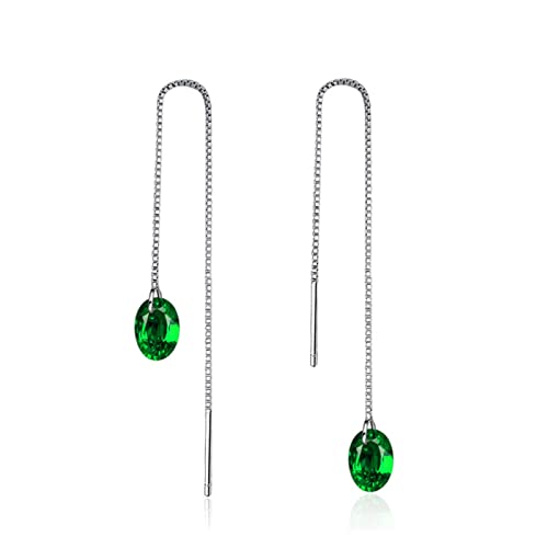 Ohrringe aus 925er-Sterlingsilber, Smaragd-Ohrstecker for Damen. Ohrringe for Damen von Arazi
