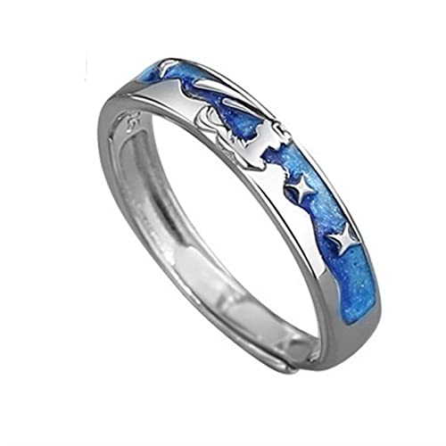 Ring Sterling Silber Kleiner Prinz Ring Kleines Design Stern Offener Ring Paarring von Arazi