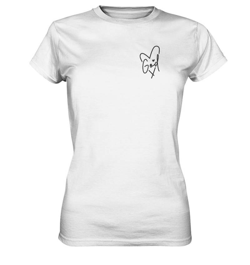 God Front & Back - Ladies Premium Shirt von ArbelitaArts