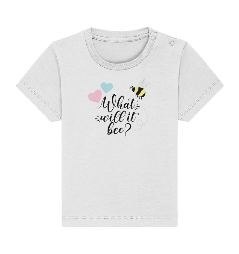 What Will It Bee - Baby Organic Shirt von ArbelitaArts