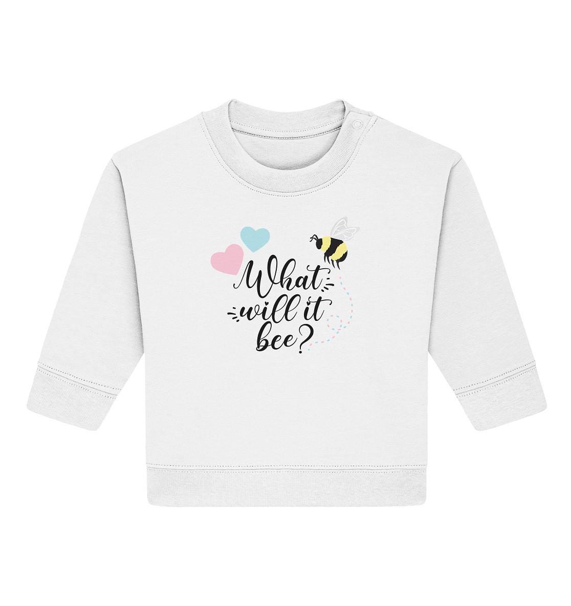 What Will It Bee - Baby Organic Sweatshirt von ArbelitaArts