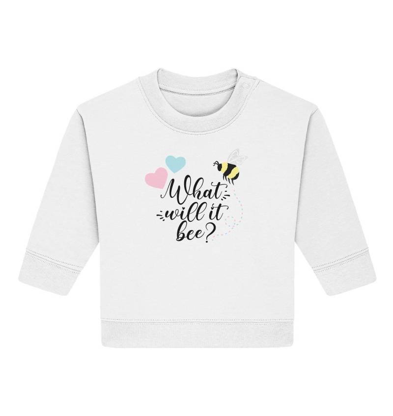 What Will It Bee - Baby Organic Sweatshirt von ArbelitaArts