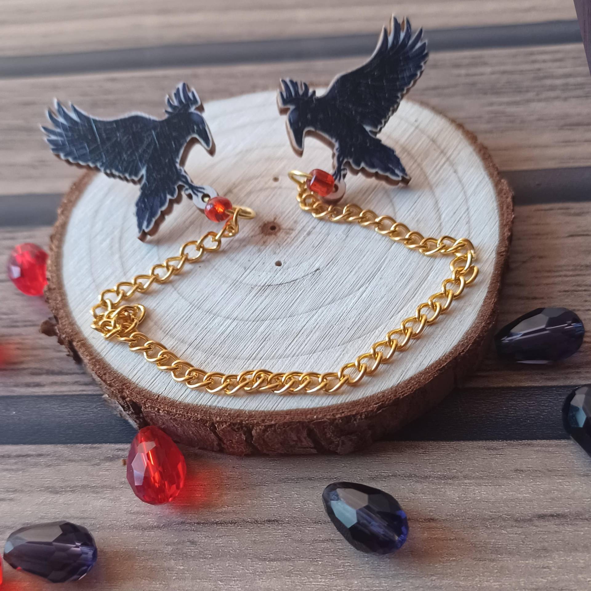 Rabe Kragen Pins Rabe Kragen Pins von ArborMoonStudio